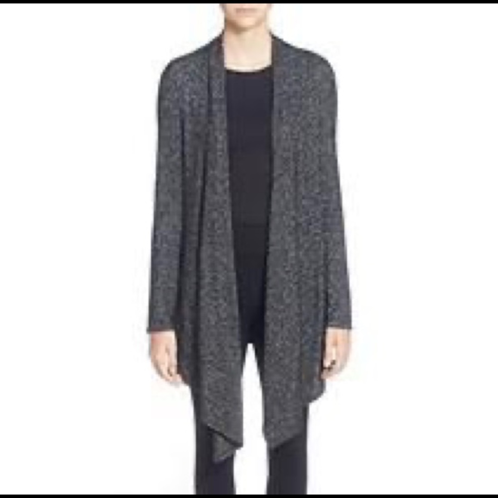 New! Philosophy black Heather cardigan Sweater